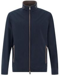 Paul & Shark - Typhoon Platinum Jacket With Alcantara Details - Lyst
