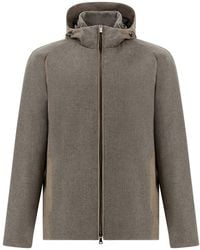 Paul & Shark - Cashmere Eider Down Car Coat - Lyst