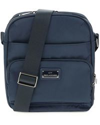 Paul & Shark - Leather-Trimmed Nylon Messenger Bag - Lyst