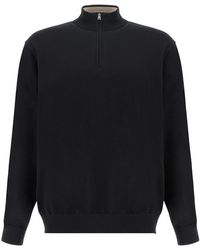Paul & Shark - Piuma Cotton Half Zip Sweater - Lyst