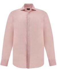 Paul & Shark - Garment‑Dyed Cotton Voile Shirt - Lyst