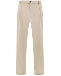 Paul & Shark - Dynamic Chino Trousers With Pleats - Lyst