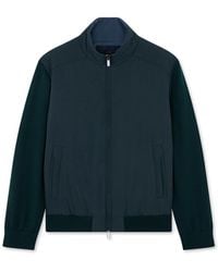 Paul & Shark - Hybrid-Zip-Up-Pullover Aus Soft Cool Touch-Wolle Und Typhoon Platinum, Mann, Größe - Lyst