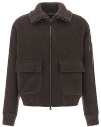 Paul & Shark - Wool And Cashmere Bomber Jacket - Lyst