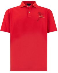 Paul & Shark - Cotton Piqué Polo Shirt With Year Of The Horse Print - Lyst