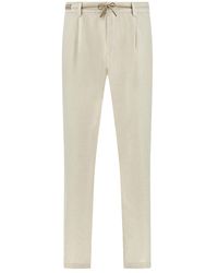 Paul & Shark - Linen Chino Trousers - Lyst