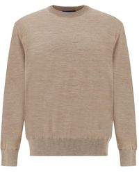 Paul & Shark - 140's Superfine Merino Wool Crewneck Sweater - Lyst