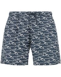 Paul & Shark - Swimwear Portofino With Iconic Sharks Waves Print, Sharks - Lyst