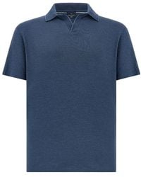 Paul & Shark - X-Soft Open‑Collar Polo Shirt - Lyst