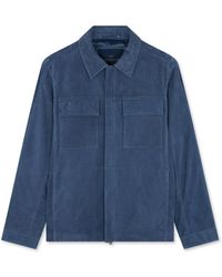 Paul & Shark - Hemdjacke Aus Wildleder-Aqualeather, Mann, Größe - Lyst