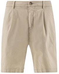 Paul & Shark - Stretch Cotton Bermuda Shorts With One Dart - Lyst