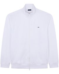 Paul & Shark - Stretch Fleece Cotton Zip-Up Sweatshirt - Lyst