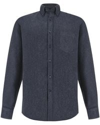 Paul & Shark - Cotton Flannel Shirt - Lyst