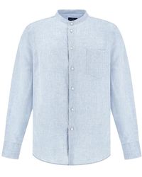 Paul & Shark - Garment‑Dyed Linen Shirt - Lyst
