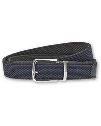 Paul & Shark - Reversible Elastic Belt With Leather Trims - Lyst