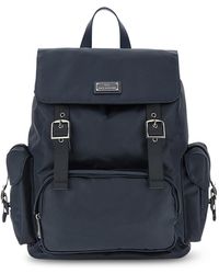 Paul & Shark - Milano Nylon Backpack With Leather Trims - Lyst