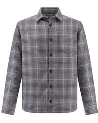 Paul & Shark - Checked Wool And Silk Overshirt - Lyst