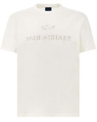 Paul & Shark - Lightweight Cotton Jersey T-Shirt With Print - Lyst