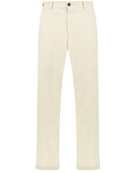 Paul & Shark - Silk And Stretch Cotton Chino Pants - Lyst