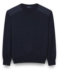Paul & Shark - Wool And Silk Crewneck Sweater - Lyst