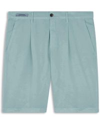 Paul & Shark - Linen And Cotton Bermuda With Pleats - Lyst