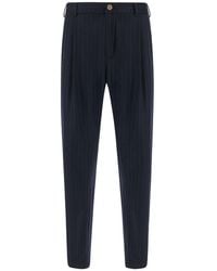Paul & Shark - Pinstripe Wool Lucca Trousers - Lyst