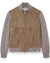 Paul & Shark - Hybrid Zip-Up Cardigan - Lyst