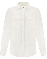 Paul & Shark - Linen Overshirt - Lyst