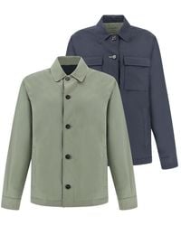 Paul & Shark - Reversible Overshirt Typhoon Platinum - Lyst