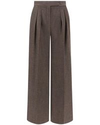 Paul & Shark - Jersely Palazzo Trousers With Double Pleats - Lyst