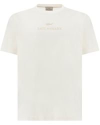Paul & Shark - Aqua Touch Cotton T-Shirt With Embroidered Logo - Lyst