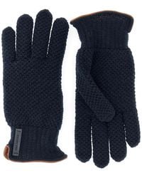 Paul & Shark - Wool Gloves With Leather Trims - Lyst