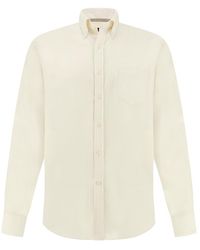 Paul & Shark - Cotton Flannel Shirt - Lyst