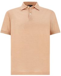 Paul & Shark - Silk And Cotton Polo Shirt - Lyst