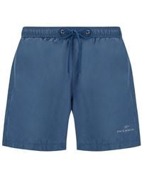Paul & Shark - Portofino Swimwear With Reflective Logo Print - Lyst