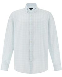 Paul & Shark - Summer Breeze Cotton Shirt With Check Pattern - Lyst