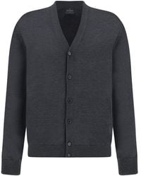 Paul & Shark - Superfine 140's Merino Wool Cardigan - Lyst