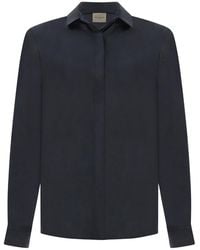 Paul & Shark - Silk Twill Shirt - Lyst