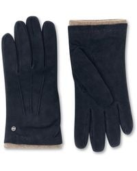 Paul & Shark - Aqualeather Suede Gloves With Cashmere And Wool Lining - Lyst