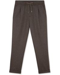 Paul & Shark - Wool Blend Trousers With Pleats - Lyst