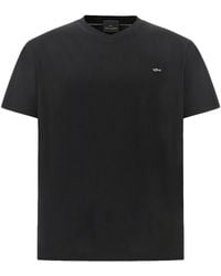 Paul & Shark - Double Mercerised Cotton Jersey V-Neck T-Shirt - Lyst