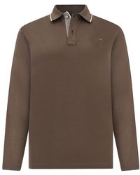Paul & Shark - Aqua Touch Cotton Polo Shirt With Shark Fin Embroidery - Lyst