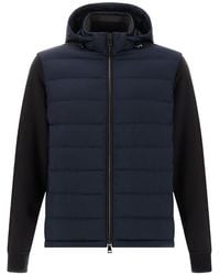 Paul & Shark - Ultralight Down Jacket With Removable Wool Sleeves - Lyst