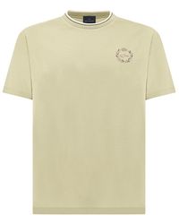 Paul & Shark - Aqua Touch Cotton T-Shirt With Heraldic Embroidery - Lyst