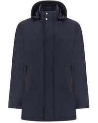 Paul & Shark - Car Coat Typhoon Re-4X4 Stretch With Suede Details - Lyst