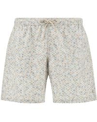 Paul & Shark - Swimwear Portofino With Geometric Watercolor Print - Lyst