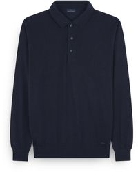 Paul & Shark - Ultrafine Merino Wool Polo Shirt With Shark Embroidery - Lyst