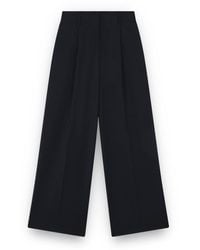 Paul & Shark - Wool Stretch Wide Leg Trousers - Lyst