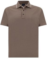 Paul & Shark - Cotton Aqua Touch Polo With Striped Detail - Lyst