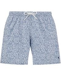 Paul & Shark - Swimwear Portofino With Geometric Watercolor Print - Lyst